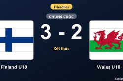 Finland U18 đánh bại Wales U18 ở trận giao hữu quốc tế