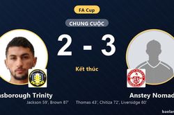 Anstey Nomads thắng kịch tính, Gainsborough Trinity rượt đuổi bất thành tại FA Cup