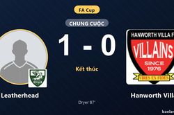 Dryer tỏa sáng phút 87, Leatherhead gieo sầu cho Hanworth Villa tại FA Cup