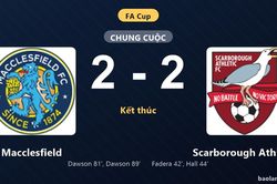 Thống kê trận đấu Macclesfield 2-2 Scarborough Athletic: Màn rượt đuổi tỷ số mãn nhãn