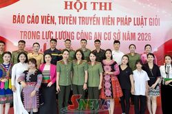 Công an Sơn La giành giải Ba toàn đoàn Hội thi báo cáo viên pháp luật giỏi