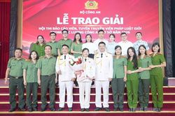 Công an Tuyên Quang đoạt giải Nhì Hội thi Báo cáo viên, tuyên truyền viên pháp luật giỏi cấp Bộ