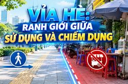 Vỉa hè: Ranh giới giữa sử dụng và chiếm dụng