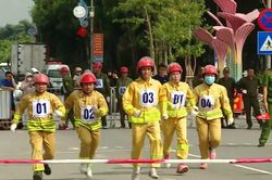 Xã Thiên Lộc hội thao PCCC và CHCN