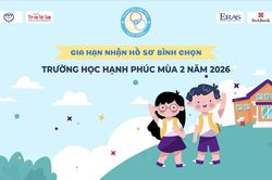 7h00 sáng 5/10 chính thức mở cổng bình chọn 'Trường học hạnh phúc' 2026