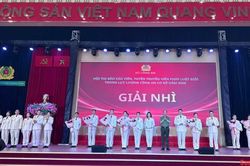 Công an tỉnh đạt giải nhì Hội thi Báo cáo viên, tuyên truyền viên pháp luật giỏi
