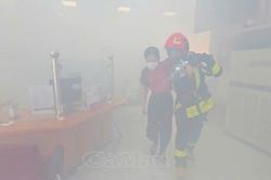Thực tập phương án chữa cháy, cứu nạn, cứu hộ tại trụ sở ngân hàng