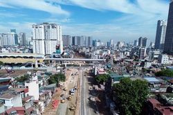 Tăng tốc thi công trên các đoạn tuyến đường Vành đai 2.5