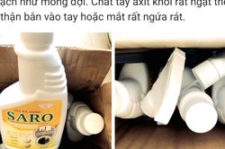 Vì sao tẩy đa năng SARO khiến người dùng gặp khó chịu ở đường thở?