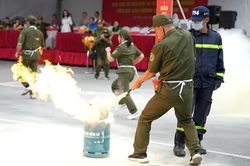 Nâng cao kỹ năng PCCC cho lực lượng cơ sở tại phường Cầu Giấy
