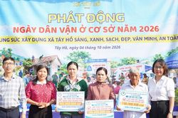 Xã Tây Hồ tổ chức hoạt động 'Ngày dân vận ở cơ sở năm 2026'