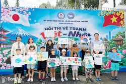 Thiếu nhi Đồng Nai - Nhật Bản cùng lan tỏa thông điệp sống xanh qua tranh vẽ
