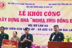 Khởi công “Nhà nghĩa tình đồng đội” cho hội viên khó khăn tại xã Đức Cơ