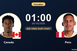 TRỰC TIẾPTrực tiếp Canada vs Peru: Trận đấu đang diễn ra