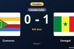 Thống kê trận đấu Comoros 0-1 Senegal: I. Ndiaye tỏa sáng, Senegal giành trọn 3 điểm