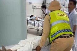CSGT Đà Nẵng dùng xe đặc chủng đưa nạn nhân bị đột quỵ cấp cứu kịp thời