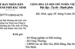 Bắc Ninh: Tạm dừng khai thác cát, sỏi lòng sông Lục Nam để đánh giá lại trữ lượng