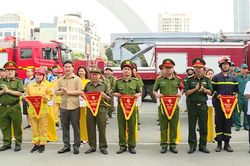 Phường Cầu Giấy: Sôi nổi Hội thi chữa cháy, cứu người, cứu tài sản
