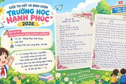 Nụ cười bên khay cơm bán trú và lá chắn tình thương