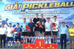 Xã Phục Hòa tổ chức Giải Pickleball mở rộng