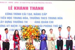 Yên Hòa: Khánh thành 3 cơ sở giáo dục chào mừng 72 năm Ngày Giải phóng Thủ đô