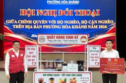 100 triệu đồng hỗ trợ sinh kế cho hộ nghèo phường Hòa Khánh tại buổi đối thoại