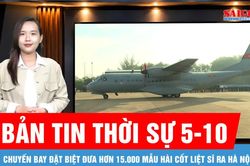 Bản tin thời sự ngày 5-10: Hơn 15.000 mẫu hài cốt liệt sĩ về Hà Nội giám định ADN