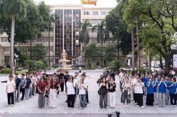 Sinh viên Học viện Báo chí Tuyên truyền hào hứng tham gia hành trình 'Vọng Hải Khai Tâm'
