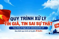 6 bước xử lý, phạt nặng hành vi tung tin giả từ 5/10