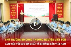 Thứ trưởng Bộ Công Thương Nguyễn Việt Sơn làm việc với Cục Địa chất và Khoáng sản Việt Nam