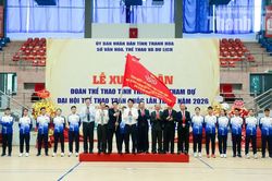 Đoàn thể thao Thanh Hóa xuất quân tham dự Đại hội Thể thao toàn quốc lần thứ X