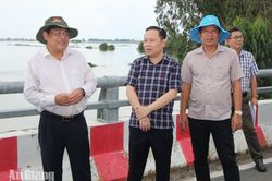 Phó Chủ tịch UBND tỉnh An Giang Ngô Công Thức kiểm tra, khảo sát mở rộng kênh Vĩnh Tế và các mỏ đá