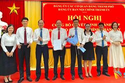 Công bố quyết định thành lập Đảng bộ Ban Nội chính Thành ủy Đà Nẵng