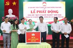 Phường Phan Rang phát động ủng hộ Quỹ “Vì người nghèo” năm 2026