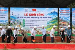 Phường Sa Pa khởi công 13 công trình, dự án với tổng mức đầu tư hơn 420 tỷ đồng