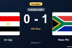 Thống kê trận đấu Ai Cập 0-1 Nam Phi: P. Dithejane tỏa sáng, Nam Phi giành trọn 3 điểm