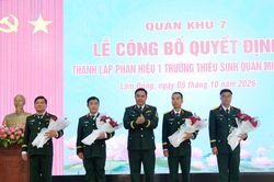 Công bố Quyết định thành lập Phân hiệu 1, Trường Thiếu sinh quân miền Nam tại Lâm Đồng