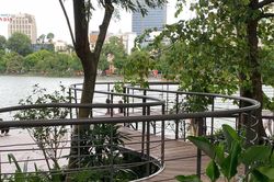 'Dải lụa ký ức' bên bờ hồ Hoàn Kiếm: Không gian nghệ thuật mới được người dân Thủ đô mong chờ