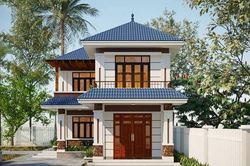 Xây nhà mái Nhật 2 tầng chữ L 65m² hết bao nhiêu tiền?