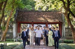Tổng thống Panama và Phu nhân thăm Văn Miếu - Quốc Tử Giám