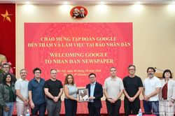 [Ảnh] Đoàn lãnh đạo Tập đoàn Google thăm và làm việc tại Báo Nhân Dân