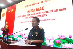 Tổng cục Hậu cần - Kỹ thuật bồi dưỡng kiến thức quốc phòng, an ninh cho cán bộ