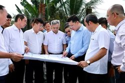 Lãnh đạo TPHCM kiểm tra cao tốc TPHCM - Thủ Dầu Một - Chơn Thành