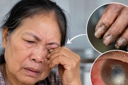 Dụi mắt bằng tay bẩn, người phụ nữ suýt mất thị lực