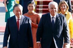 Tổng Bí thư, Chủ tịch nước Tô Lâm và Phu nhân chủ trì lễ đón chính thức Tổng thống Panama và Phu nhân