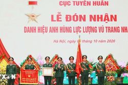 Cục Tuyên huấn đón nhận Danh hiệu Anh hùng Lực lượng vũ trang nhân dân