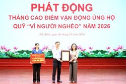 Bắc Ninh phát động Tháng cao điểm vận động ủng hộ Quỹ “Vì người nghèo” năm 2026