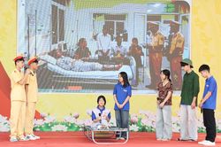 Bắc Ninh: Sôi nổi Ngày hội Thanh niên với văn hóa giao thông