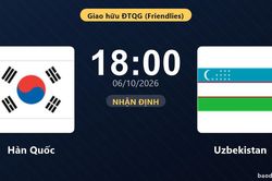 Nhận định Hàn Quốc vs Uzbekistan: Điểm tựa từ thành tích đối đầu