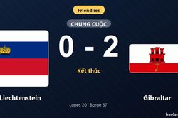 Thống kê trận đấu Liechtenstein 0-2 Gibraltar: D. Borge tỏa sáng, Gibraltar giành trọn 3 điểm